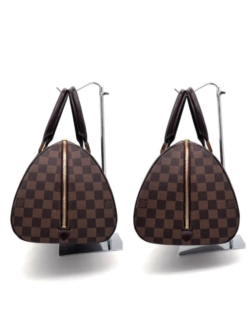 Louis Vuitton Damier Ebene Riviera MM Handbag Tote Brown